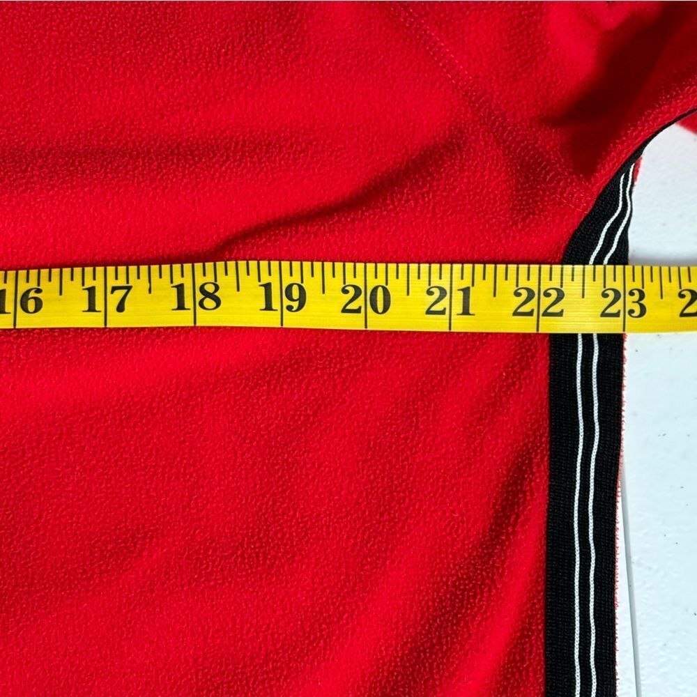 Nike Men's Small 90s Vintage Therma‎ Fit Red Black Fleece Long Sleeve Pullover - Picture 10 of 12